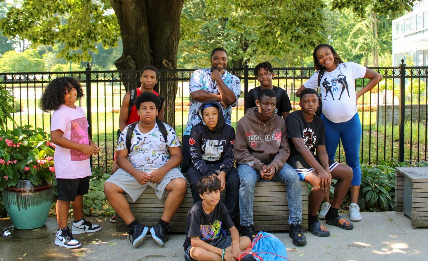 Students outside